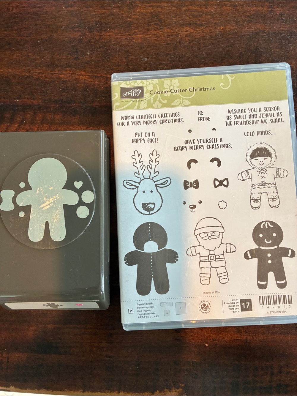 Stampin' Up! Holiday Cookie-Cutter Stamp Set with matching punch